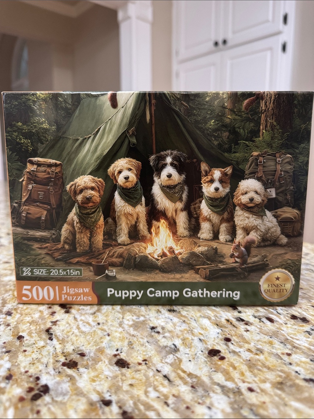 500 Piece Puppy Camp Puzzle